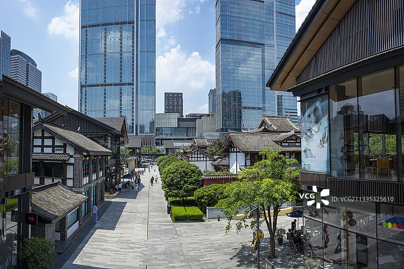 成都太古里及IFS街景图片素材