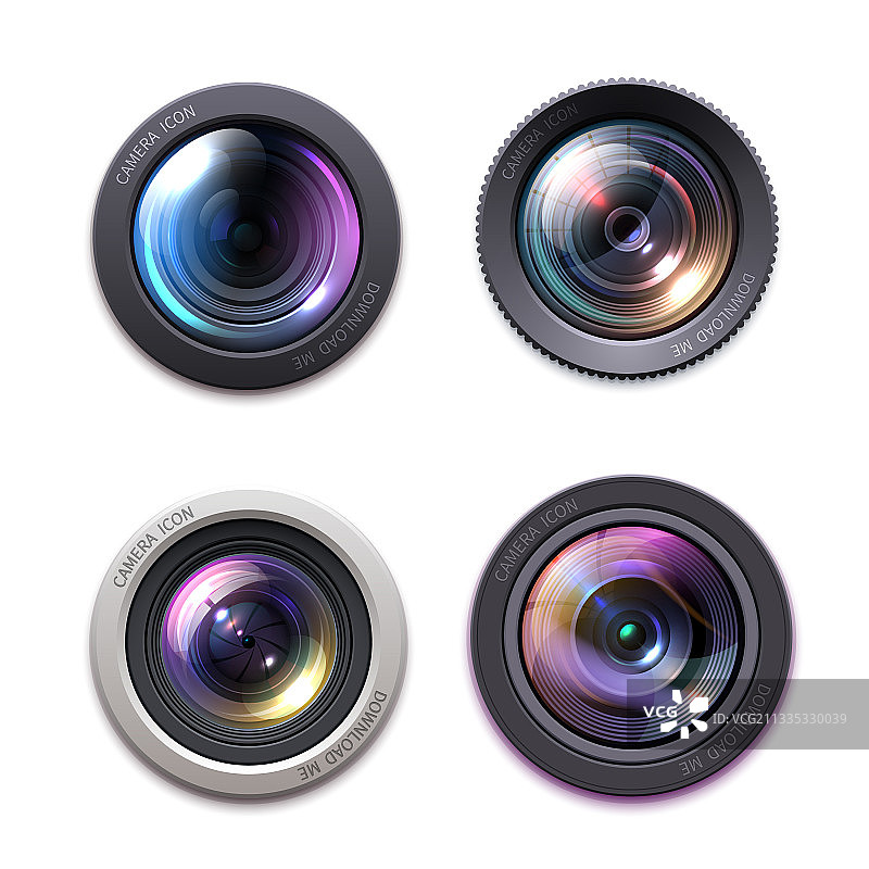 专业摄影摄像镜头图标图片素材