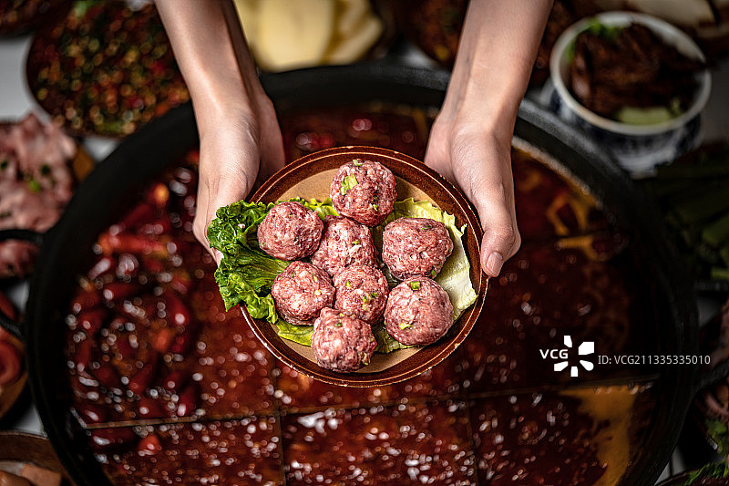 火锅牛肉丸子图片素材