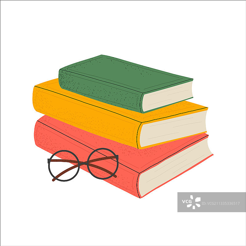 书籍节堆叠书籍，不同类型图片素材