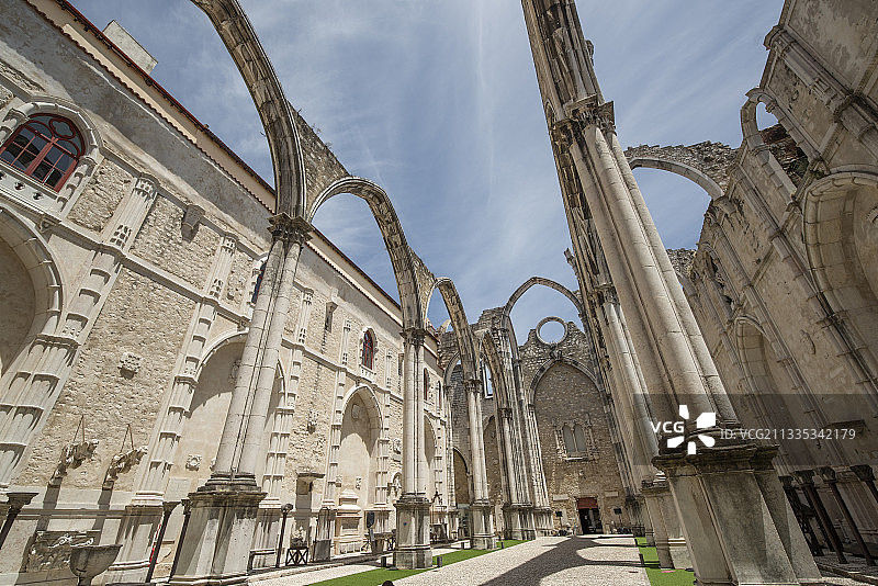Carmo Convent,Lisbon, Portugal图片素材
