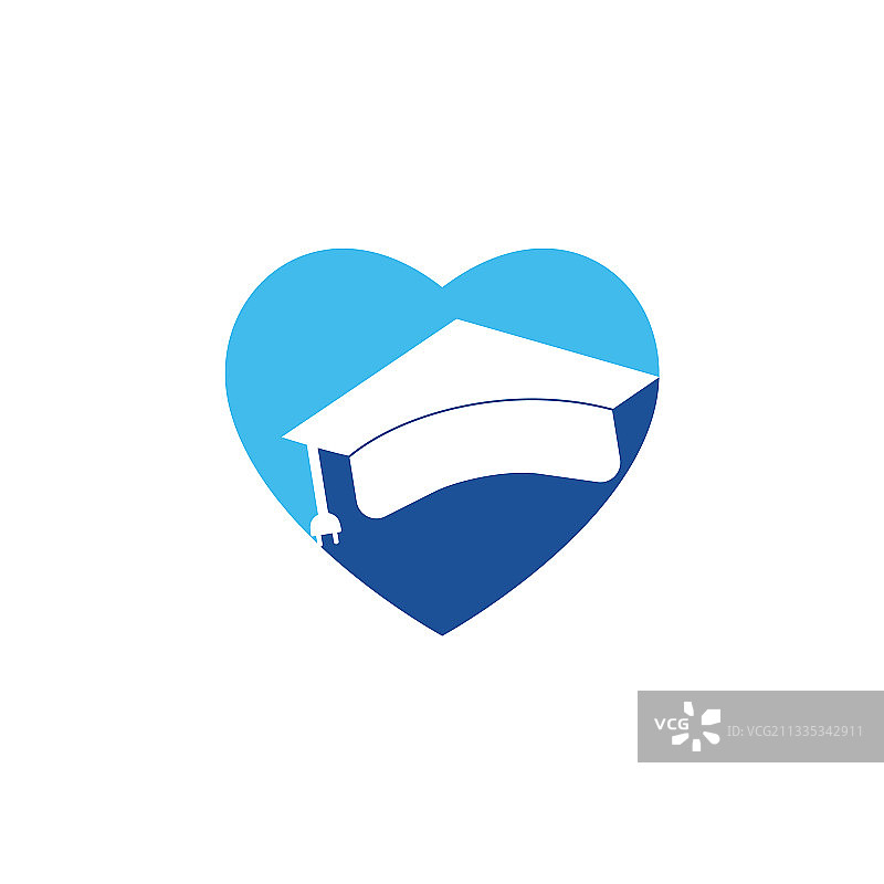 人造心形毕业帽标志图片素材