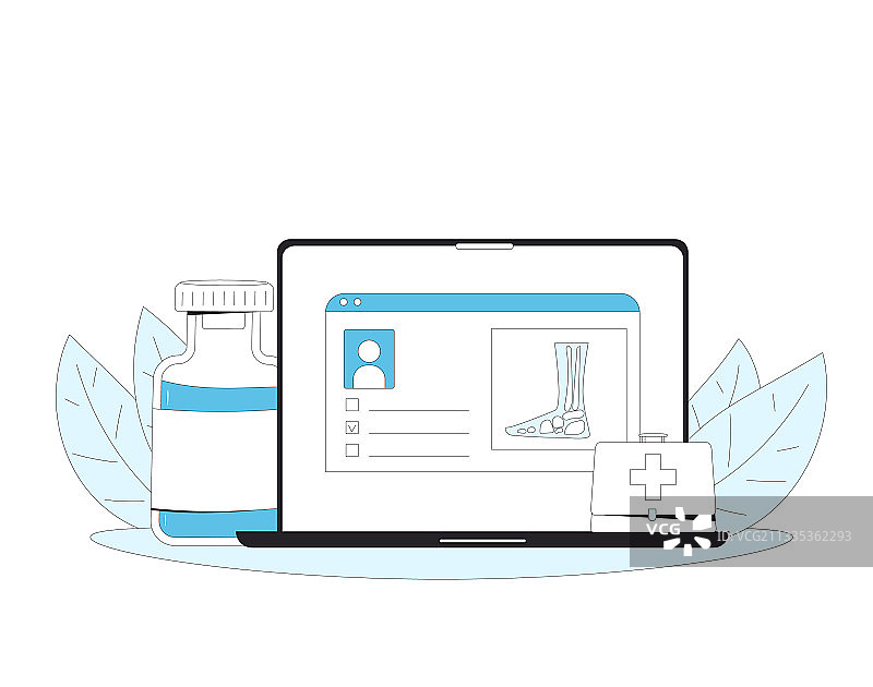 在线骨科医疗咨询图片素材