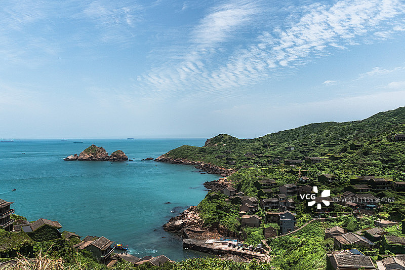 浙江嵊泗嵊山岛无人村风光图片素材