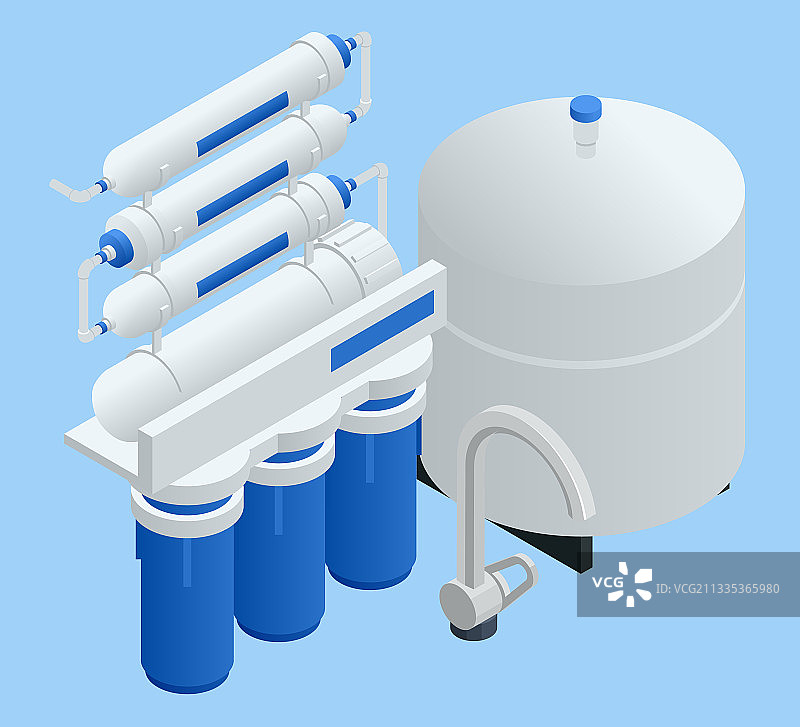 2.5D反渗透去除污染物图片素材