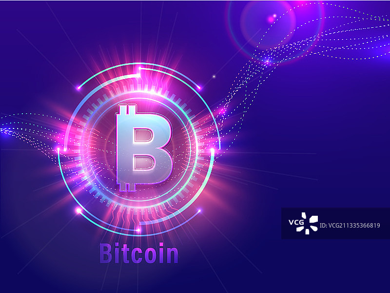 抽象未来主义数字科技光效图片素材