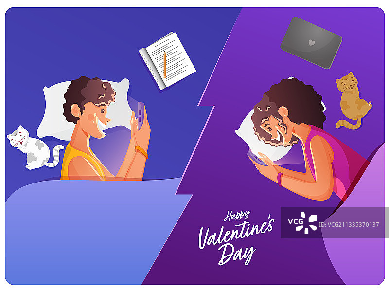 愉快交谈的年轻情侣图片素材