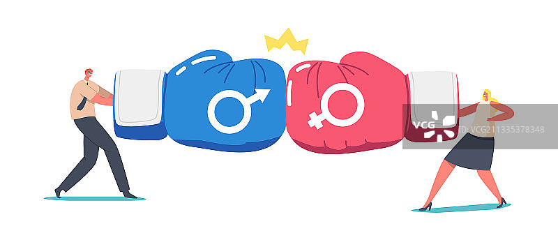 性别团队办公室超级英雄对抗图片素材