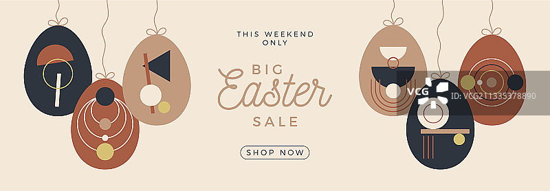 复活节彩蛋促销卡图片素材