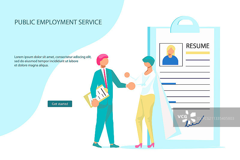 招聘员工网页模板图片素材