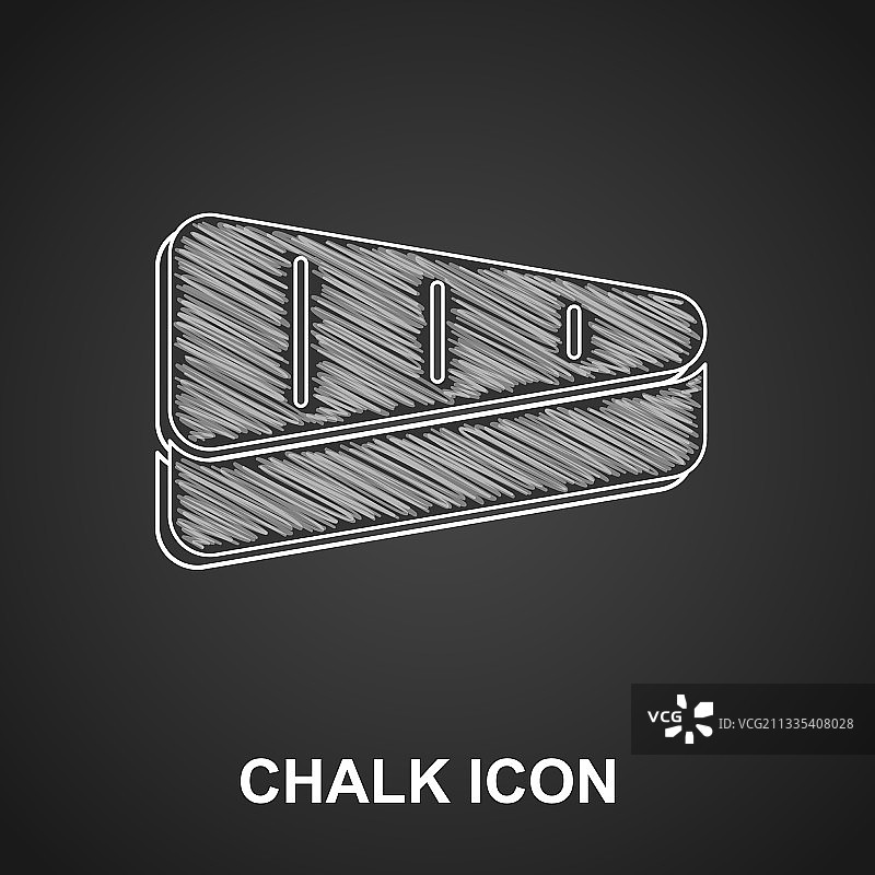 白色牛排肉图标（皱纹纸背景）图片素材