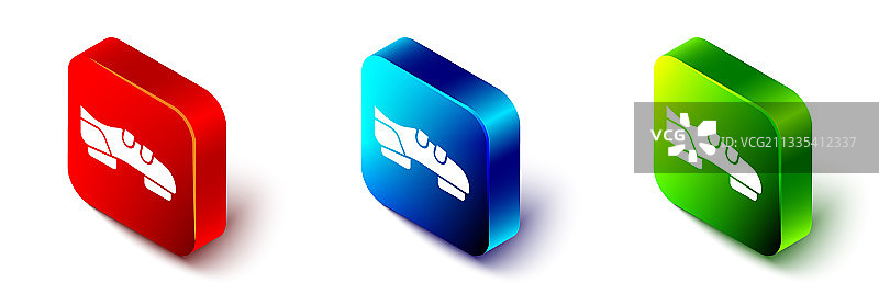 2.5D铁人三项自行车鞋图标图片素材