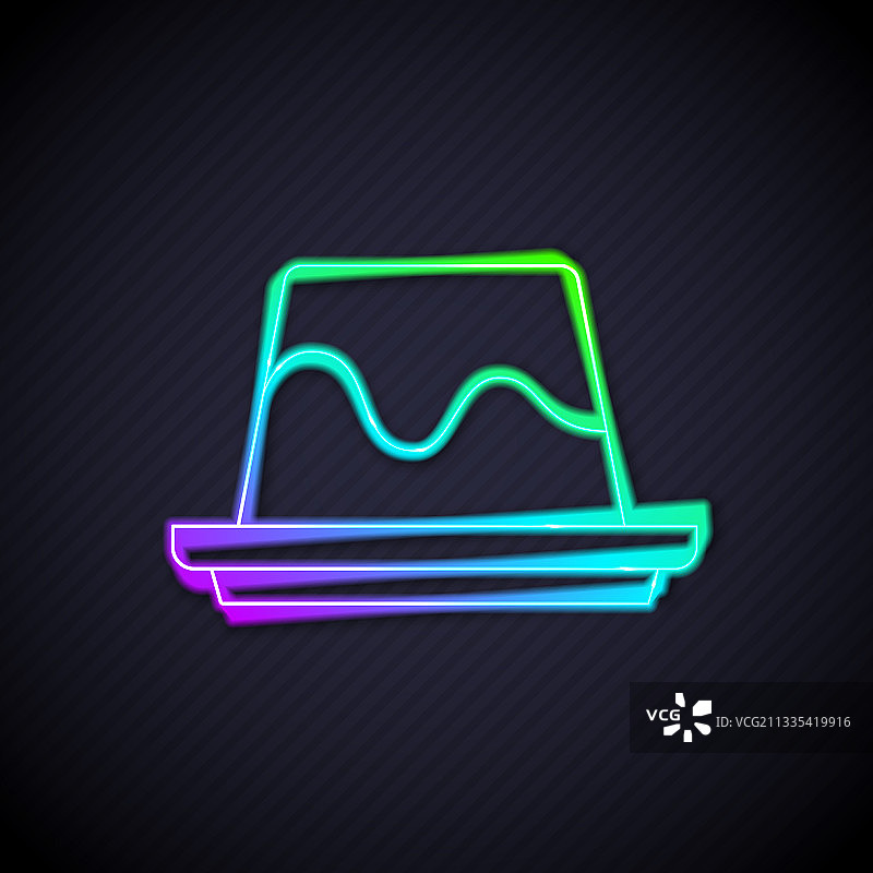 发光霓虹灯焦糖布丁图片素材