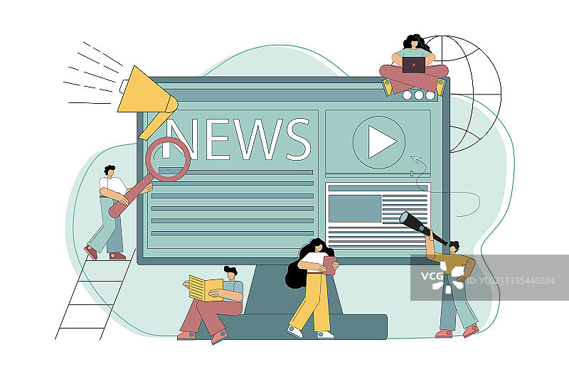 线上新闻资讯事件图片素材