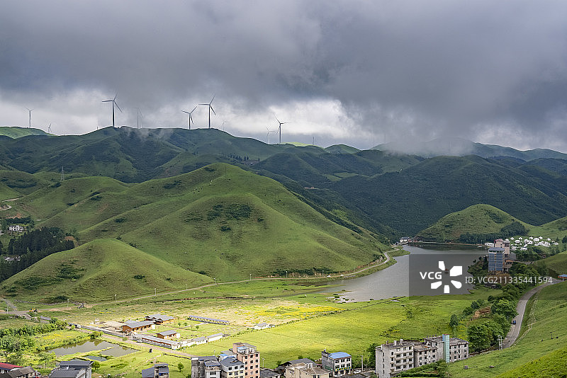 湖南邵阳南山牧场高山草甸农场图片素材