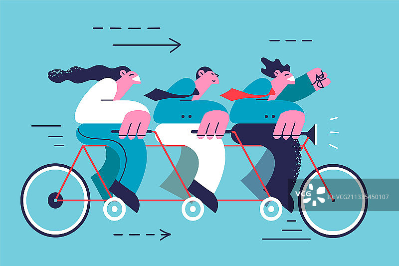 团队合作助力商业成功概念图片素材