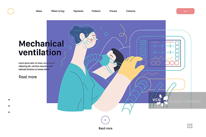 机械通气医疗保险图片素材