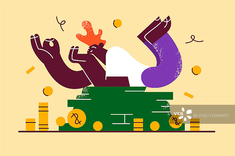 金融、成功、财富、金钱概念图片素材