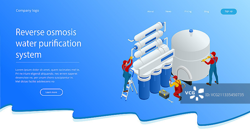 2.5D安装或维修水系统图片素材