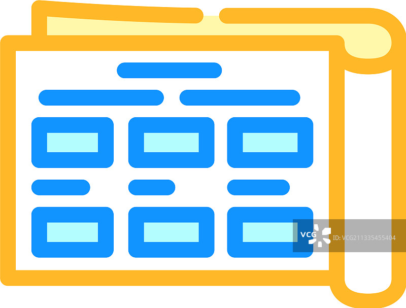 商品目录彩色图标线条图片素材