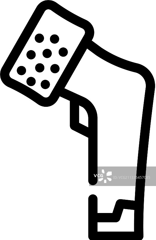 电动去角质器线性图标图片素材