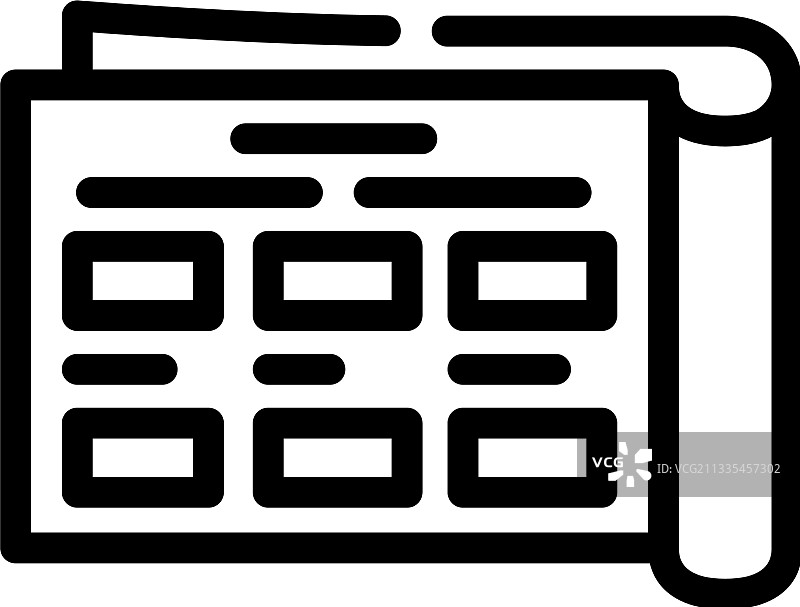 商品目录线性图标图片素材