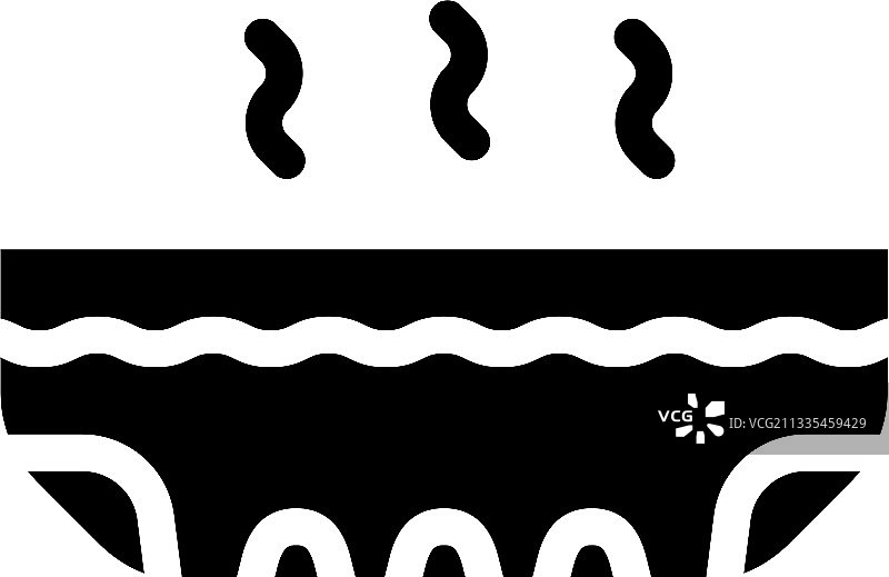 足浴glyph图标符号图片素材