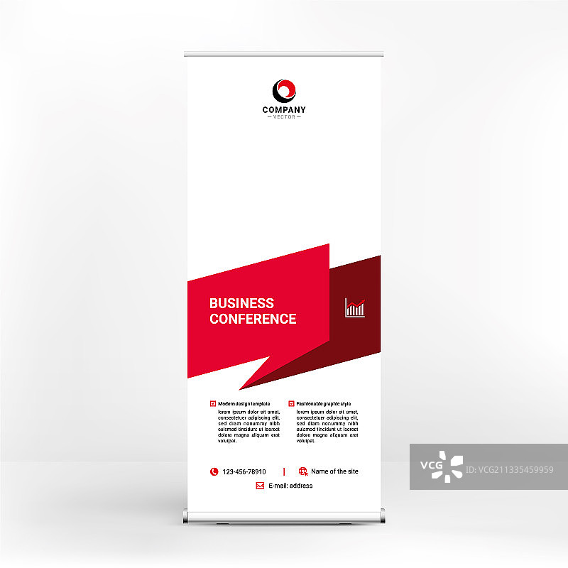 创意几何易拉宝设计图片素材