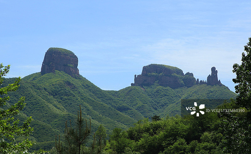 中国河北石家庄赞皇县嶂石岩风景区图片素材
