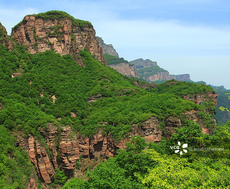 中国河北石家庄赞皇县嶂石岩风景区图片素材