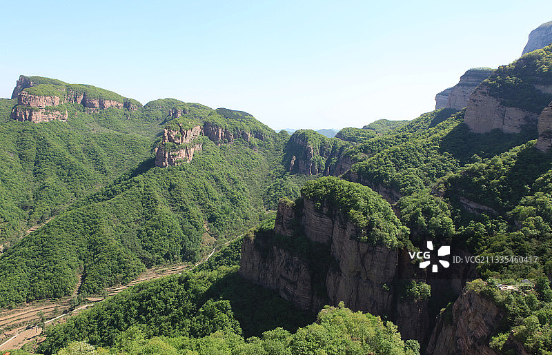 中国河北石家庄赞皇县嶂石岩风景区图片素材