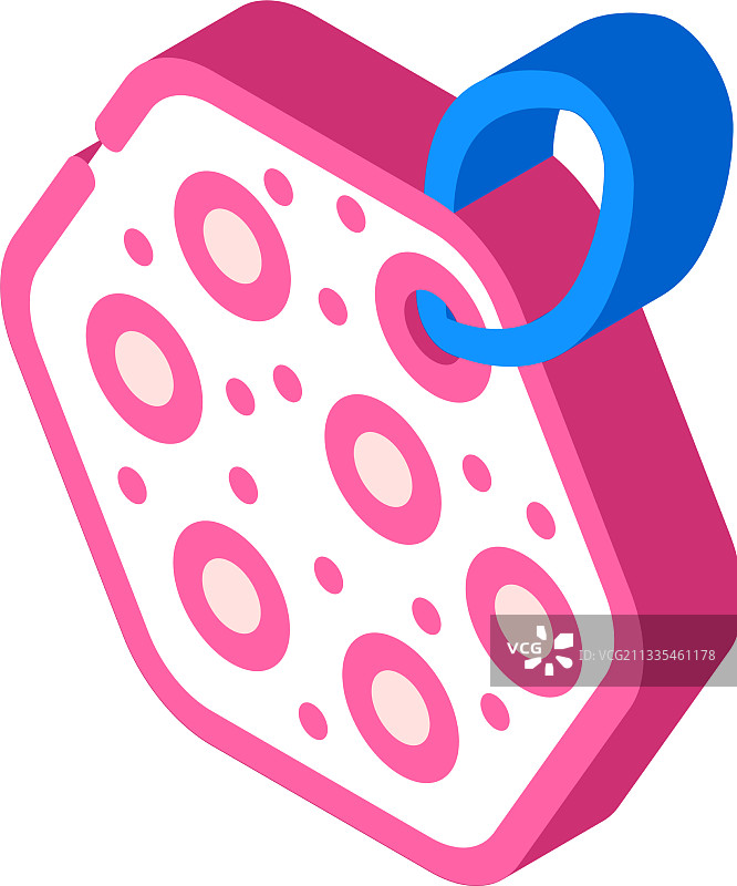 海绵老茧去除器2.5D图标图片素材