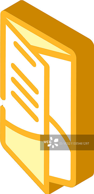小册子2.5D图标图片素材