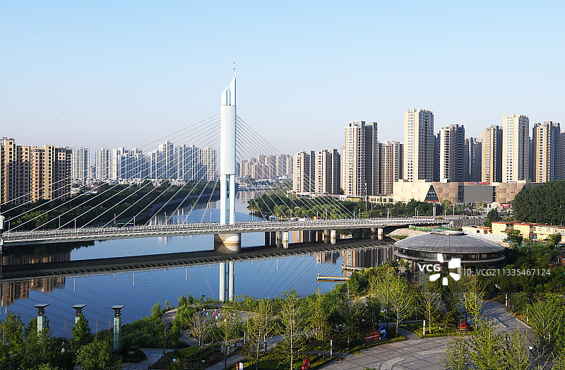 山东枣庄滕州市解放大桥图片素材