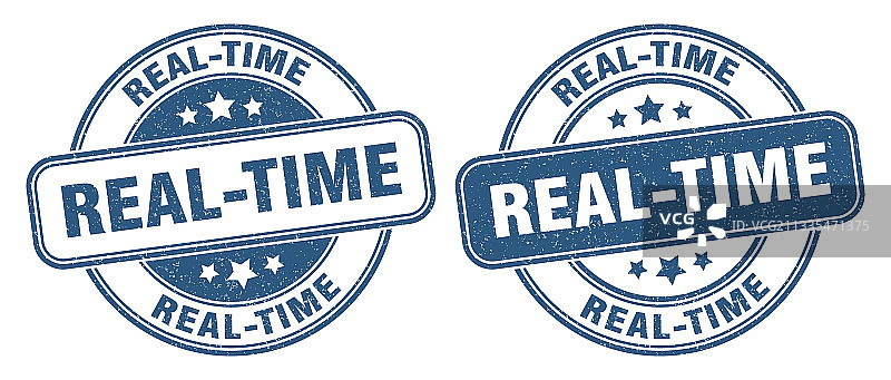 实时印章圆形复古标志图片素材