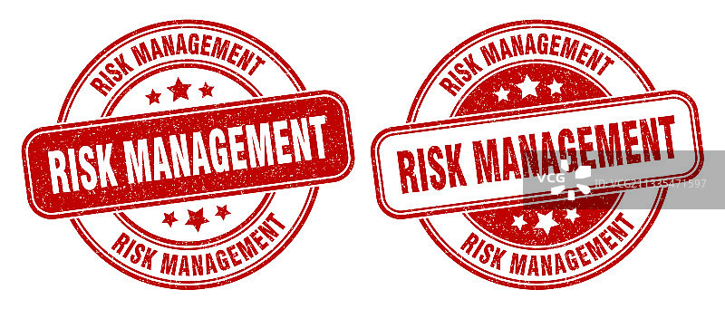风险管理印章标签图片素材