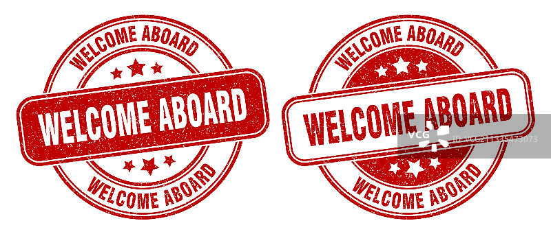 欢迎登船印章图片素材