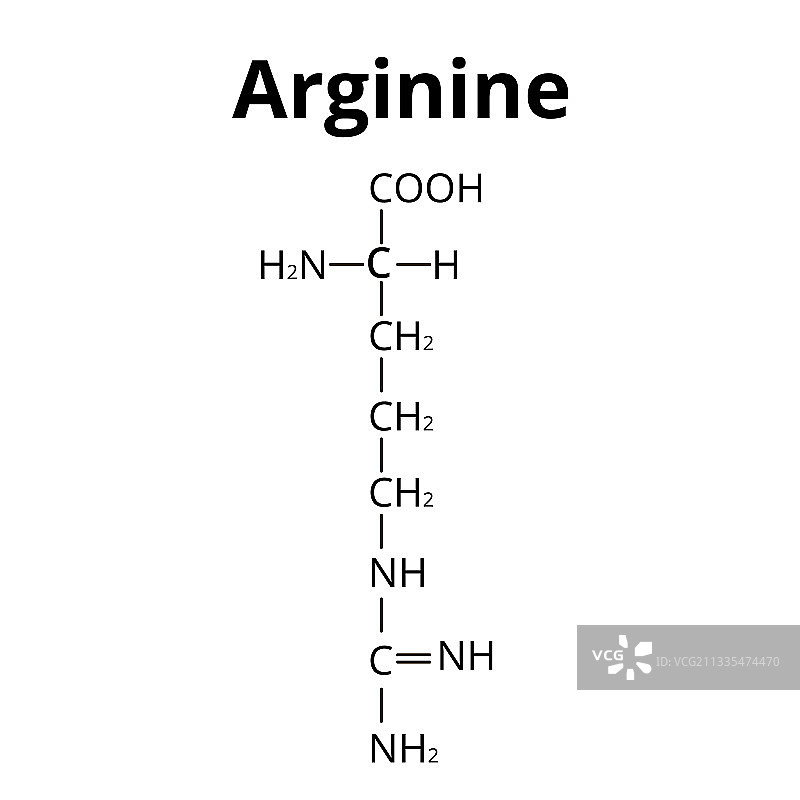 精氨酸氨基酸化学分子式图片素材