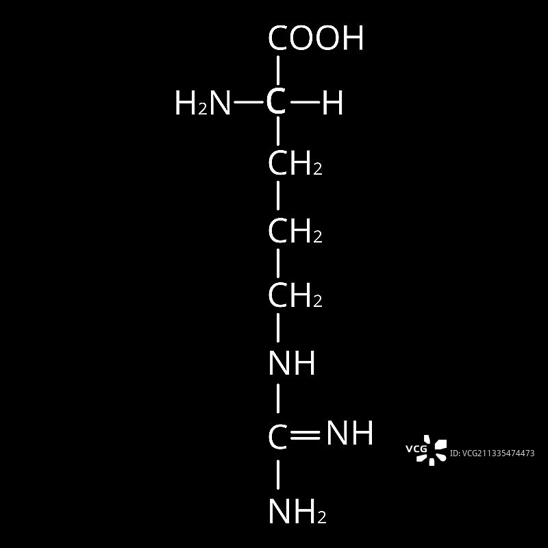 精氨酸氨基酸化学分子式图片素材