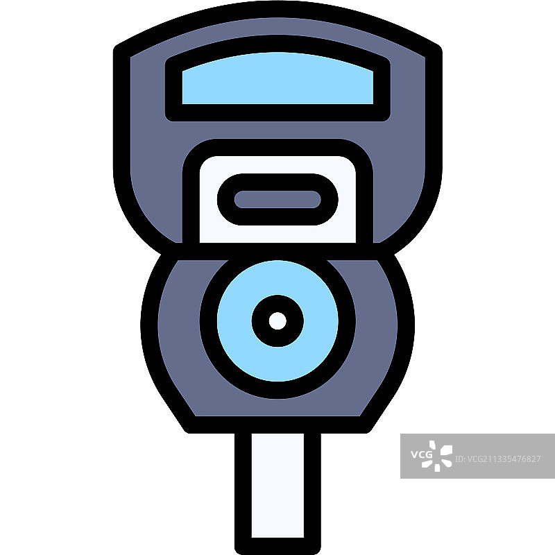与停车场相关的停车计时收费器标志图片素材