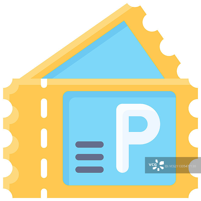停车场停车票图标图片素材