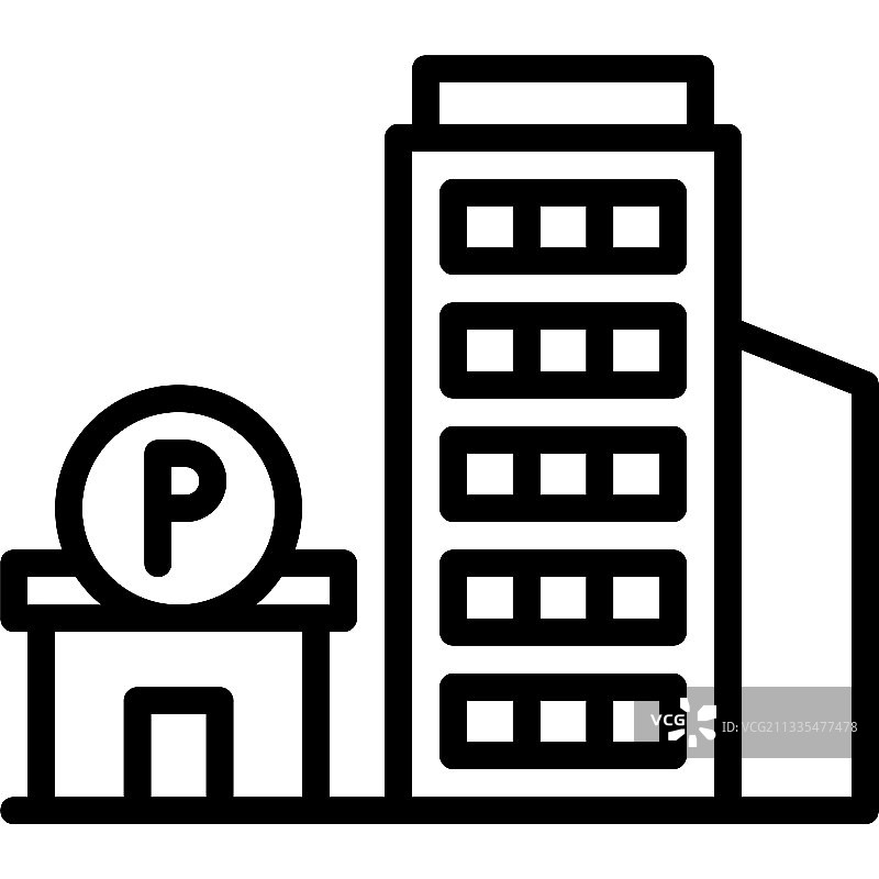 公寓停车位图标：停车场相关图片素材