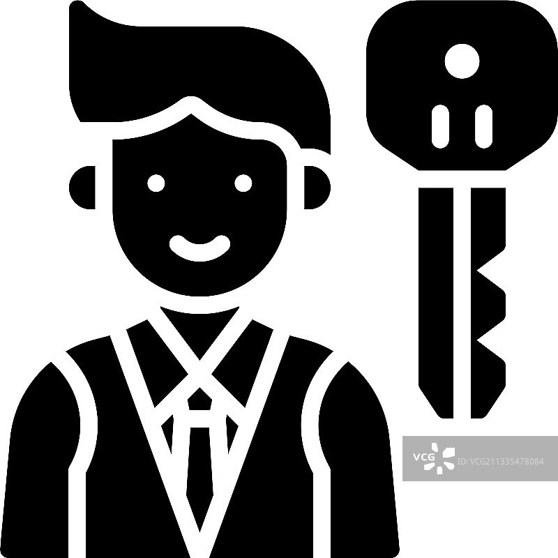 停车场泊车员图标图片素材