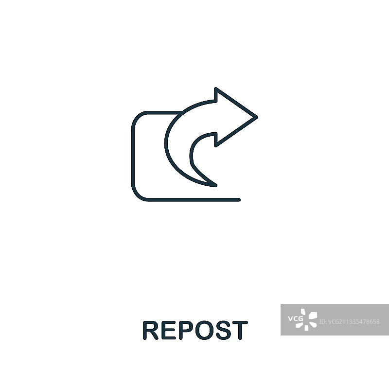 社交媒体转发图标图片素材