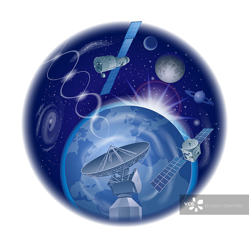 探索星系和太空图片素材