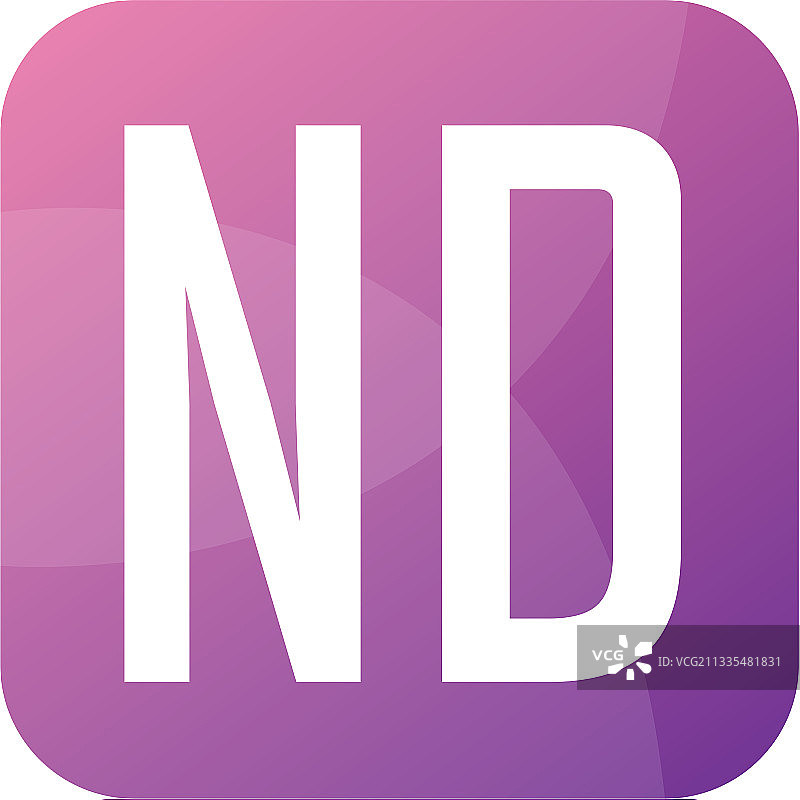 简约风格ND字母标志设计图片素材