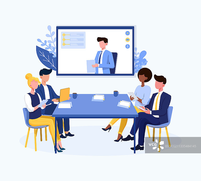 视频会议主题图片素材