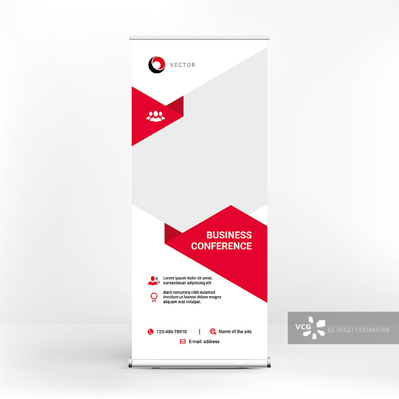 创意易拉宝设计现代几何图片素材