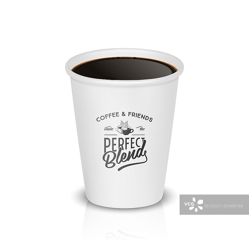 3D真实白色一次性纸杯图片素材