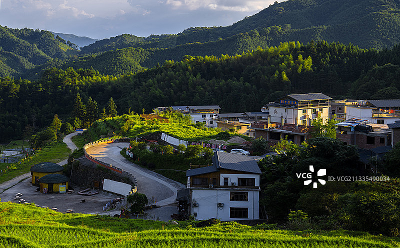 连山县欧家梯田图片素材